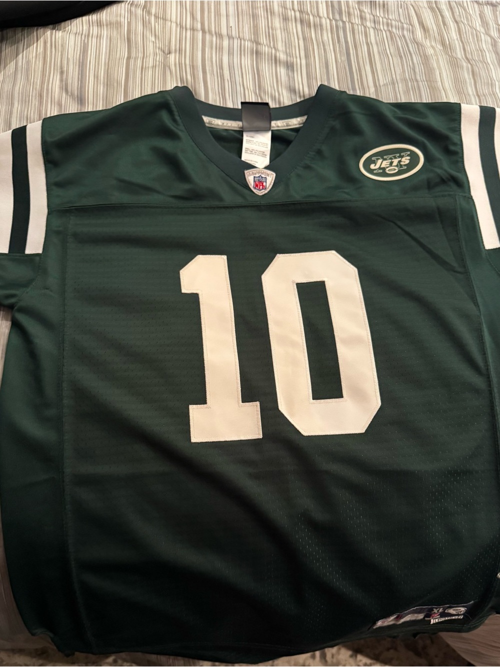 Boys NFL New York Jets #10 Men's Green and White Football Jersey, Jay Pennington